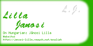lilla janosi business card