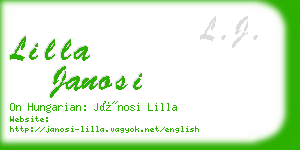 lilla janosi business card